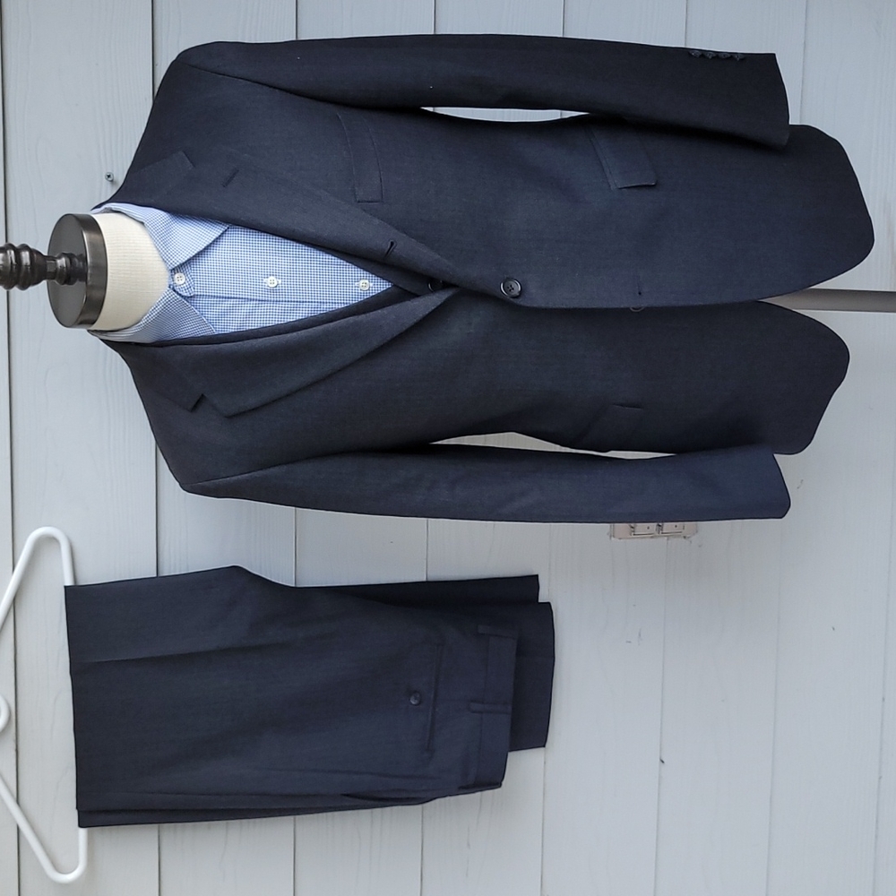 BROOKS BROTHERS Cambridge Recent Grey 3 PC Moon Cloth Tweed 40 L Mens Suit RARE
